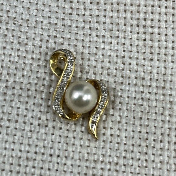 ✨ Vintage 14K Gold Akoya Pearl Pendant – 585 CSL Estate Jewelry - Picture 13 of 14